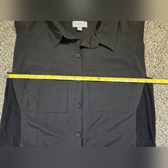 Evereve Scout Utility Black Button Down Size Small NWOT Womens - Picture 5 of 6
